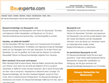Tablet Screenshot of bauexperte.com